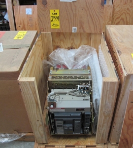 BREAKER, CIRCUIT, 600 FRAME AMP RATING, MASTERPACT NT 08N1 KIND, 3 POLE, 480 VOLT RATING SQUARE D DIRECT REPLACEMENT FOR 1E ABB K-DON-600S INCLUDES ONE NEW 18" DOOR, MOUNTS USING EXISTING HINGES > CONTINUOUS CURRENT: 600A > INTERRUPTING RATING: 200KA (FUSED) @ 535 VAC > 125VDC OPERATED > MICROLOGIC TRIP UNIT 5.0A > 600A SENSOR > 600A SENSOR PLUG > SHAWMUT TYPE A4BQ-1200-TA POWER, PART # NLI-NT08N1-LISB11-EODC-SR-001 (W-44) LOADING & HANDLING FEE $15-